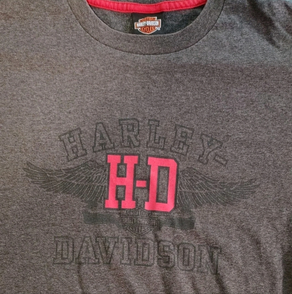 Vintage Harley Davidson HD SS T-Shirt- LARGE -WAUSAU, WI